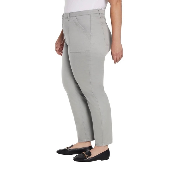 Banana Republic Ladies' High Rise Twill Pants, Light Gray, Size 12, NWT - Picture 2 of 16